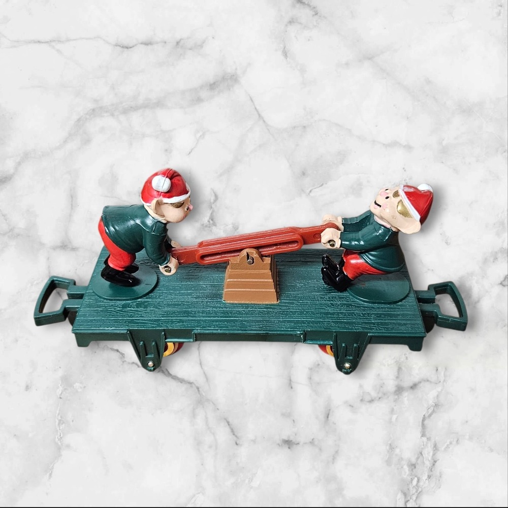 1993 Toy State Industrial North Pole Magic Train Replacement Elf Car Christmas